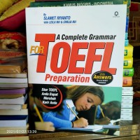 A complete grammar for TOEFL preparation