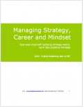 Managing Strategy, Career and Mindset