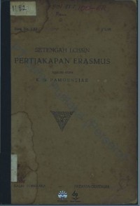 setengan loesin pertjakapan erasmus